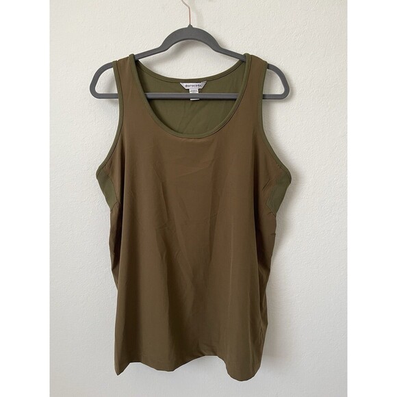 ATHLETA Passenger Tank Top Athleisure Gym Size XL in Acacia Olive NWOT‎ - Picture 1 of 10